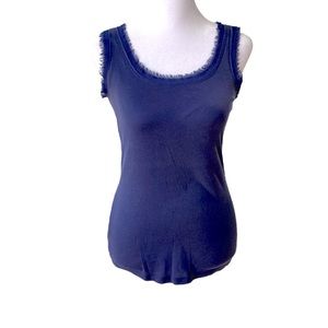 LOFT Steel Blue Scoop Neck Cami Tank Size Small